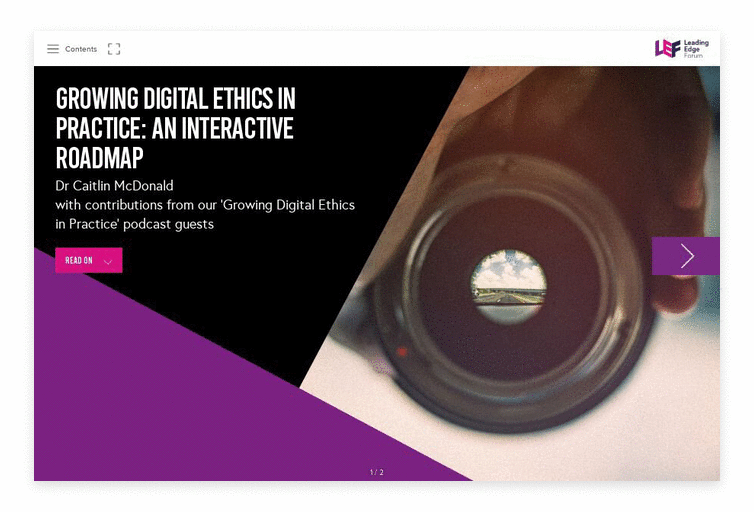 Growing Digital Ethics in Practice roadmap cover